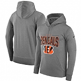Cincinnati Bengals Nike Sideline Property of Performance Pullover Hoodie Gray,baseball caps,new era cap wholesale,wholesale hats